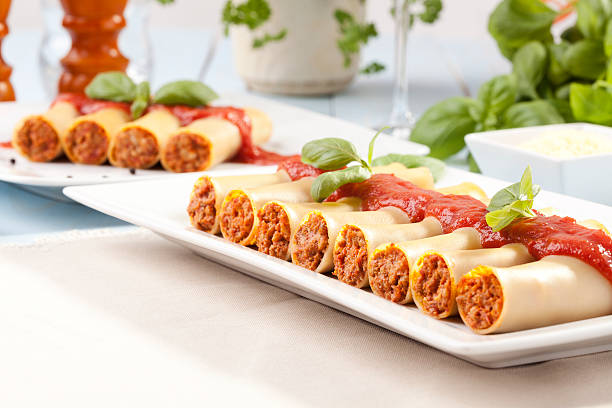 istock cannelloni on plate 469811997