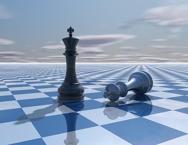 istock abstract background with chess kings fight 469812929