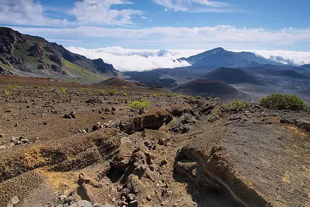 Photo of Caldera of the Haleakala volcano in Maui island