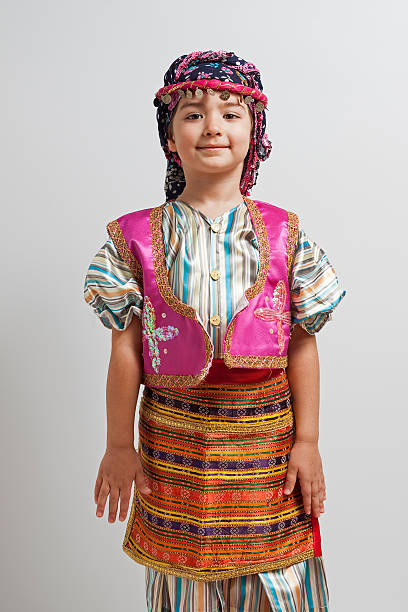 istock Little girl in traditional Turkish folklore costume 469816132