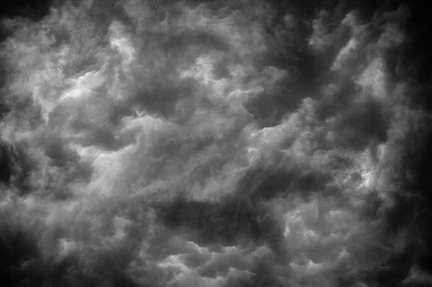 nuvens de tempestade - judgement day road black white imagens e fotografias de stock