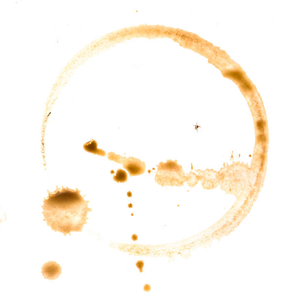 istock Coffee cup rings isolated on a white background. 469816767