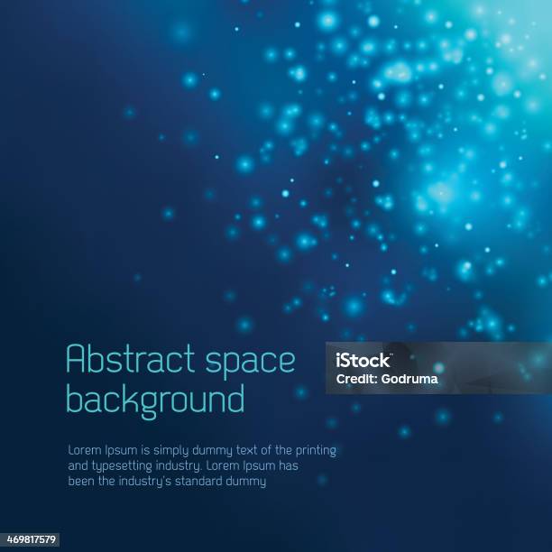 Espaço Abstrato Fundo - Arte vetorial de stock e mais imagens de Azul escuro - Azul escuro, Plano de Fundo, Azul