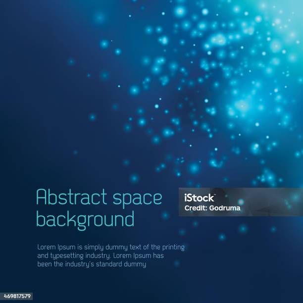 Abstract Space Background Stock Illustration - Download Image Now - Backgrounds, Dark Blue, Blue