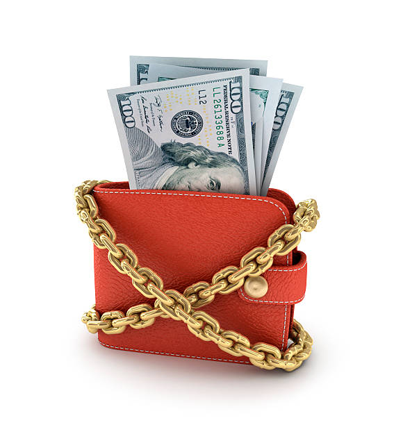 istock wallet full of money, over white background 469820605
