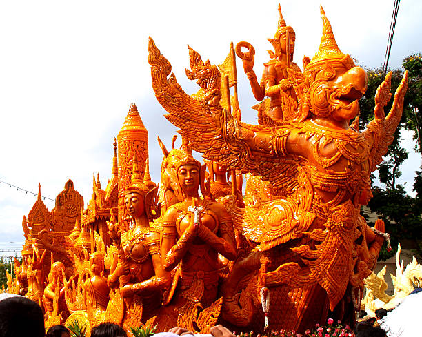 istock Thai style Candle Festival  Ubonratchathani Thailand 469820669