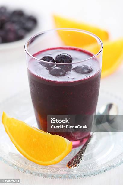 Smoothie With Blueberries Cranberries And Orange Juice Stock Photo - Download Image Now