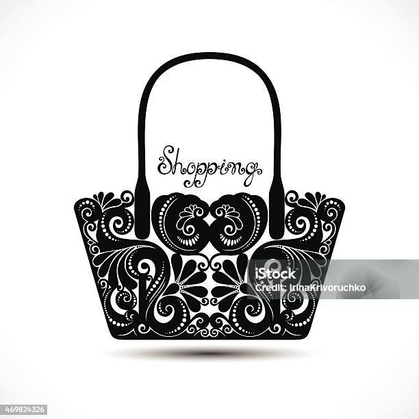 Vector Decorative Ornate Womens Bag Stock Illustration - Download Image Now - Purse, Women, Boutique