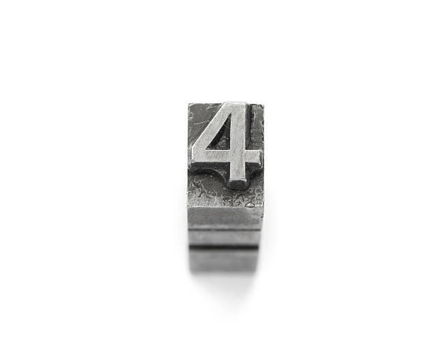 istock Metal number letterpress 1- 10 469824470