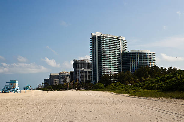 istock Residential buildings on the beach in Miami, Florida 469824621