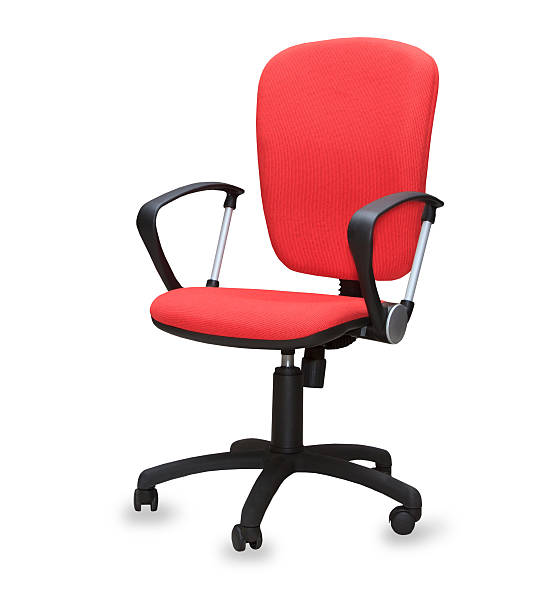 istock The red office chair. Isolated 469825327