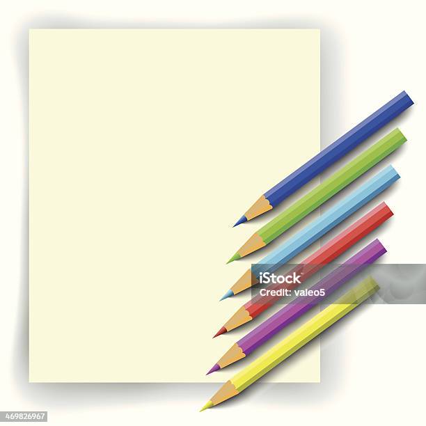 Pencils Stock Illustration - Download Image Now - Abstract, Artist's Palette, Blank