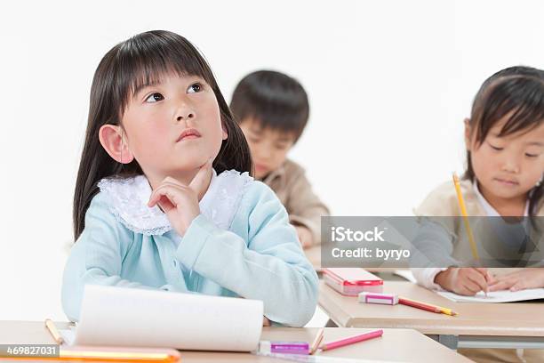 Studying Children Stock Photo - Download Image Now - Adult, Boys, Child