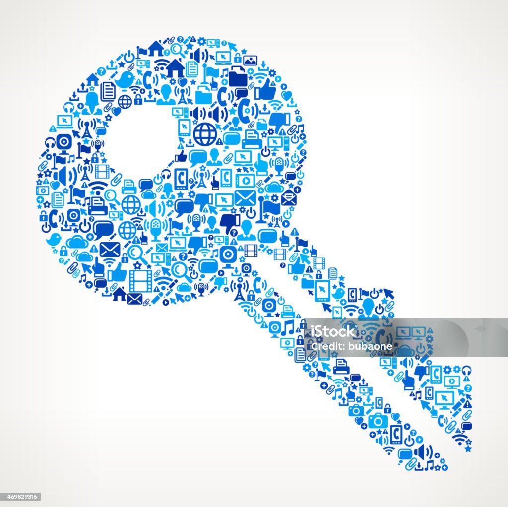 Technology Key Vector Key On Vector Technology Pattern Background Stock Illustration ...