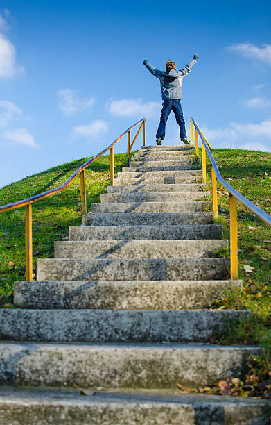 istock Outdoor Stairs to Success 469835153
