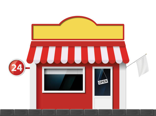 istock The facade of the building of the store. 469838536