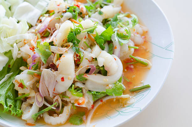 istock Chicken foot spicy salad, Thai food 469838676