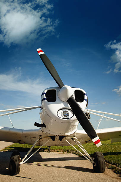 istock Piper pawnee airplane ready to take off 469839757