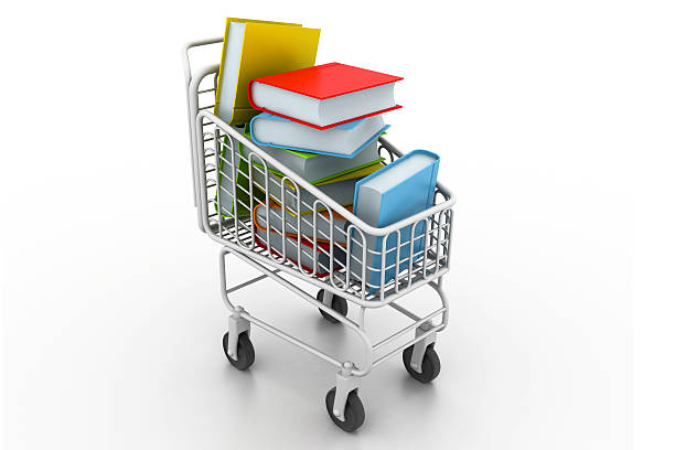 istock colourful books in a shopping trolley 469840633