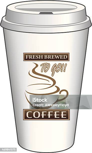 Coffee To Go Cup Design Fresh Brewed Stock Illustration - Download Image Now - Caffeine, Cappuccino, Coffee - Drink