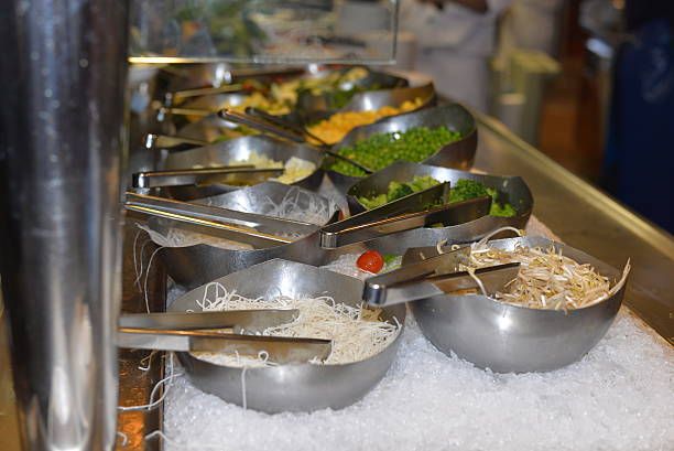istock buffet line of food over ice 469842578