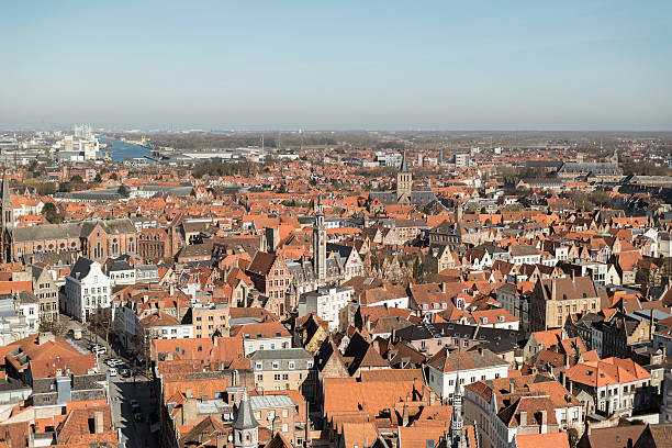 istock Overview of Bruges, Belgium 469843452