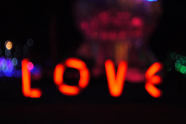 istock Bokeh form to LOVE words on black background 469844339