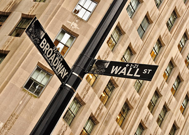 istock Wall street and Broadway sign, New York 469846401
