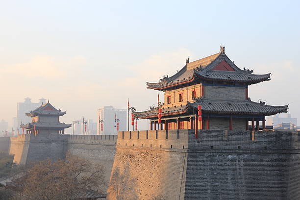 Xian's City Wall stock photo