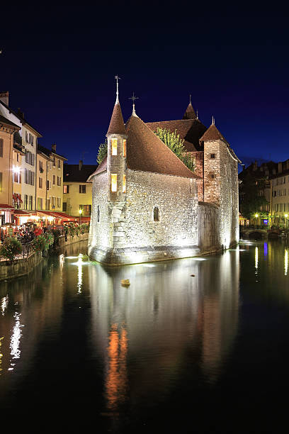 istock Summer night in the charming medieval town 469849120