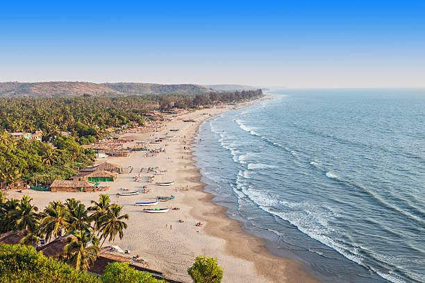 Arambol beach, Goa Beauty Arambol beach landscape, Goa state, India palolem beach stock pictures, royalty-free photos & images