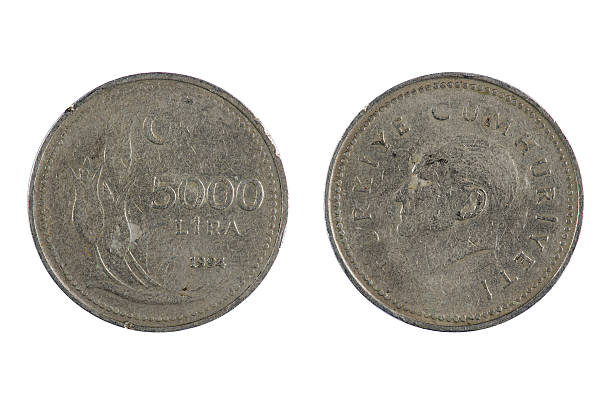 istock Turkey coin Lira on white 469854640