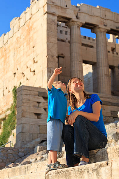 istock family in Acropolis, Athens, Greece 469857509