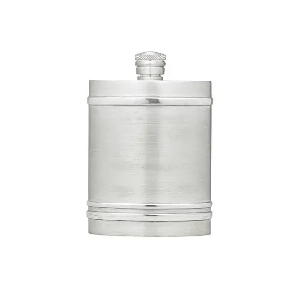 Outdoor pewter flask for water or alcohol