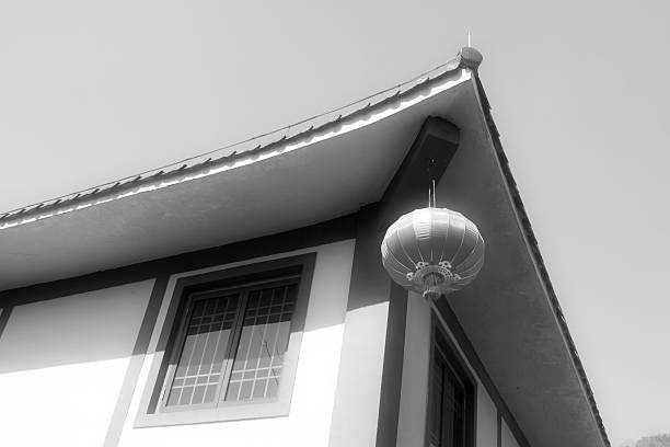 istock red lantern on the eaves in a temple 469861116