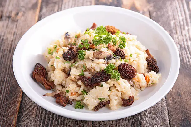 mushroom risotto