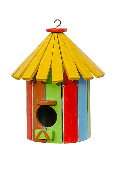 istock Old wooden bird house 469861256