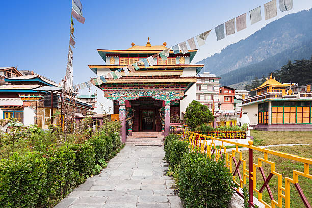 monastero tibetano - dhankar monastery foto e immagini stock