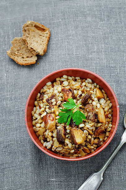 istock barley porridge with mushrooms 469864422