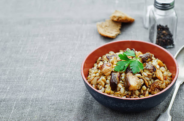 istock barley porridge with mushrooms 469864424