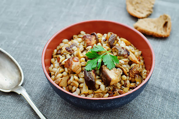 istock barley porridge with mushrooms 469864426