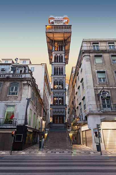 Santa Justa Lift The Santa Justa Lift also called Carmo Lift is an elevator in LisbonThe Santa Justa Lift also called Carmo Lift is an elevator in Lisbon santa justa lift portugal stock pictures, royalty-free photos & images