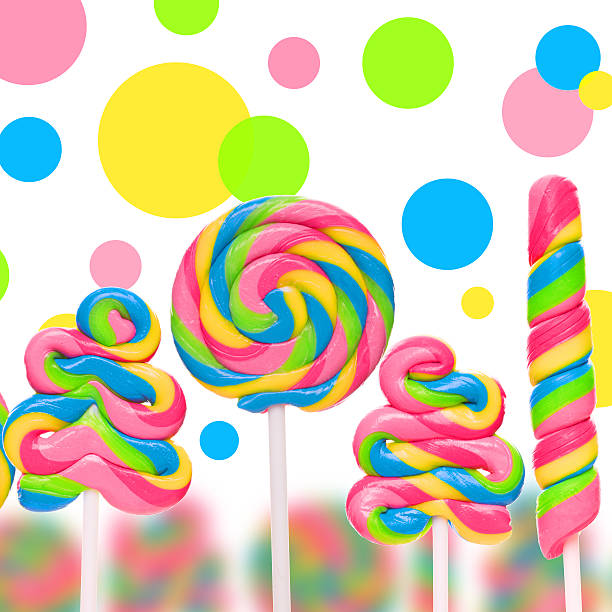 istock Fantasy sweet candy land with lollies 469864582
