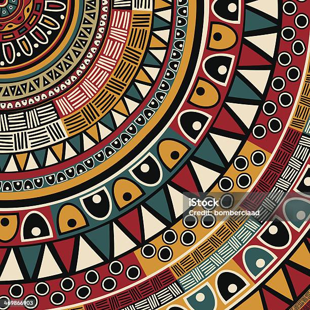 Ilustración de Fondo Étnico Tribal y más Vectores Libres de Derechos de Cultura africana - Cultura africana, Moda, Patrones visuales