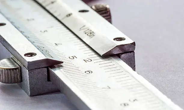 vernier calipers close up with natural lighting
