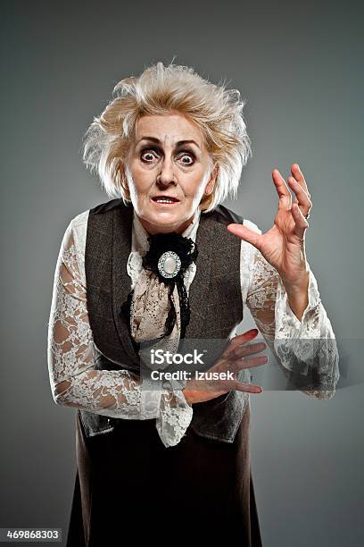 Spooky Countess Stock Photo - Download Image Now - Senior Adult, Witch, One Woman Only