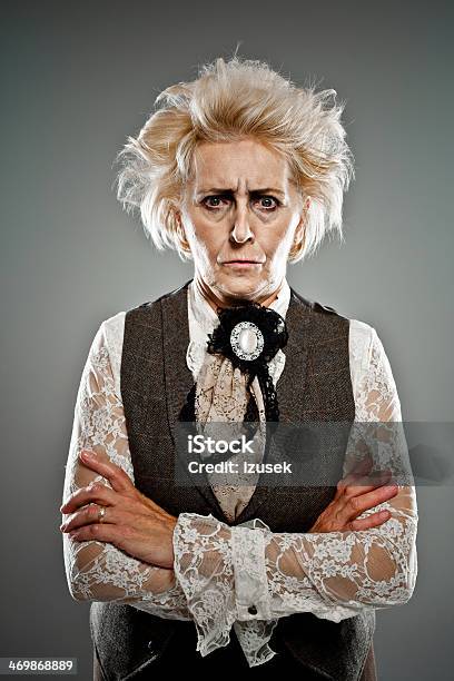 Crazy Countess Stock Photo - Download Image Now - Senior Women, Cruel, Sulking
