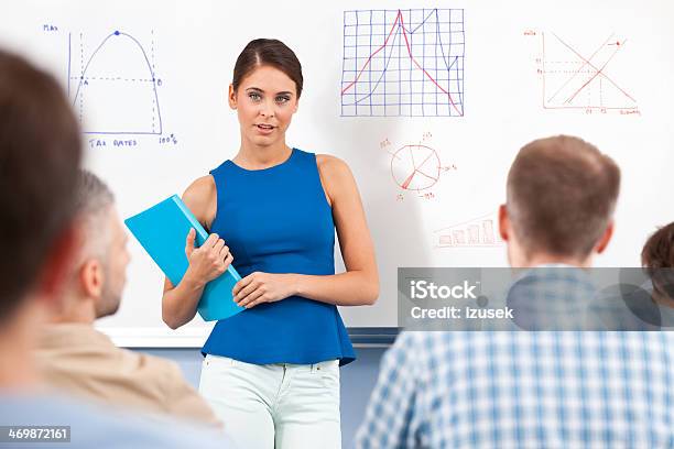 Female Teacher Stock Photo - Download Image Now - 30-39 Years, Adult, Adult Student