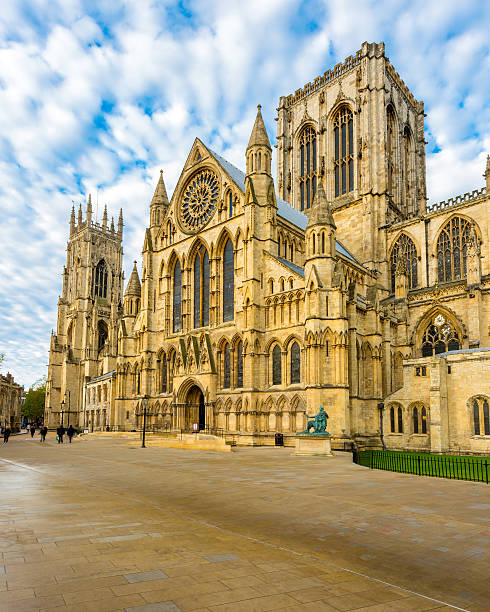 york minster, york, inghilterra, regno unito - cattedrale di york foto e immagini stock