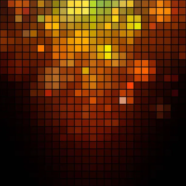 Vector illustration of Abstract Pixel Background